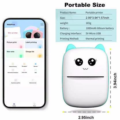 Portable thermal printer